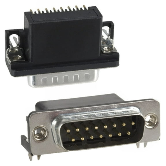 Pack of 2 183-015-113R531 Connector D-Sub Plug 15 Position R/A SLDR :RoHS