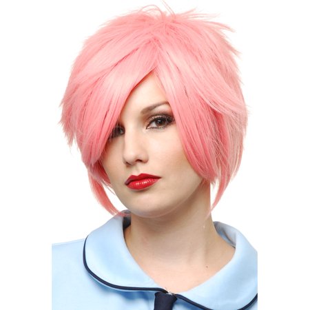 Adult Womens Pink Hot Strawberry Blonde Costume Anime Wig