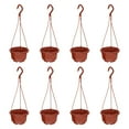 thumbnail image 1 of 8Pcs Hanging Flower Pots Bracketplant Pots Pendant Suspended Flowerpots, 1 of 8