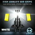 thumbnail image 6 of 2X 2-SIDE Conversion Kit H7 LED Headlight High Low Beam Bulbs 6000K Xenon White, 6 of 8