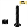 thumbnail image 2 of M6 X 35mm 20Pcs Flat Head Hex Socket Caps Screw Bolts, 304 Stainless Steel Furniture Bolts Full Thread, Wrench, 2 of 5