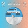 thumbnail image 5 of Canopus Butyl Seal Tape, Gray, 1/8-in x 3/4-in x 30-ft, Heavy Duty, Waterproof Sealant Putty Tape, Rubber Tape to Seal RV, Boat, Home Pipes and Car Windows Leaks, 5 of 10
