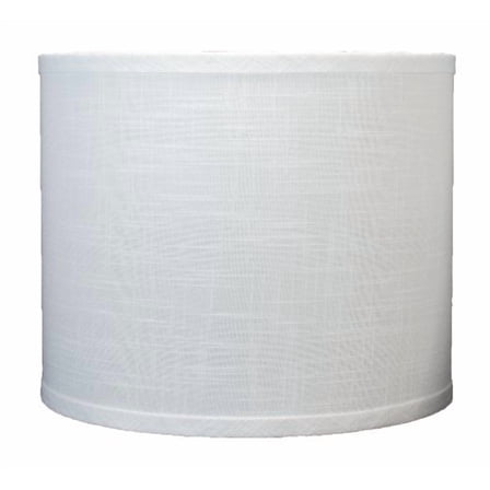 Urbanest Linen Drum Lamp Shade, 12-inch By 12-inch By 10-inch, Off White, Spider
