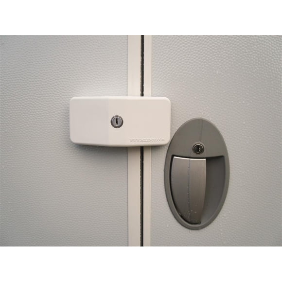 Milenco America Entry Door Lock 2042 Dead Lock; Keyed Alike; White; Single; With 2 Keys