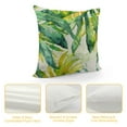 thumbnail image 4 of Chilfamy  Throw Pillow Covers Tropical Watercolor Artistic Modern Green Palm Leaf Decorative Pillow Cases Home Decor Square Summer White Pillowcases 20x20in, 4 of 5