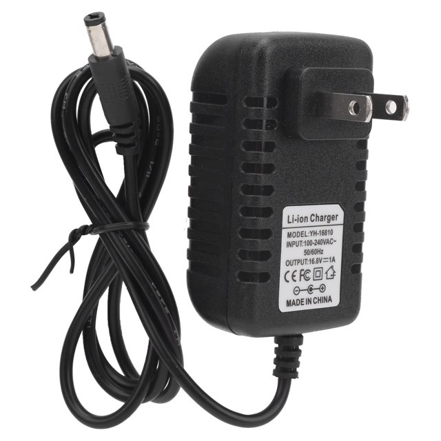 Domqga Prise US 100240V 16.8V 1A Chargeur de Batterie Lithium PC Adaptateur de Charge Multiprotection, Chargeur de Batterie PC, Adaptateur de Chargeur de Batterie Lithium