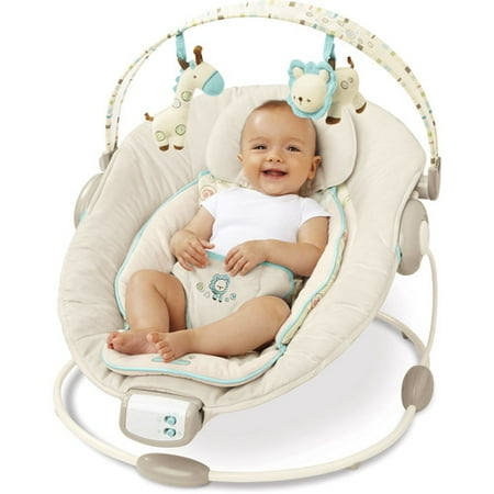 Bright Starts - Comfort & Harmony Cradling Baby Bouncer, Biscotti Baby