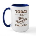 thumbnail image 2 of CafePress - Today Is A Hot Chocolate Kind Of Day Mugs - 15 oz Ceramic Large White Novelty Mug, 2 of 4