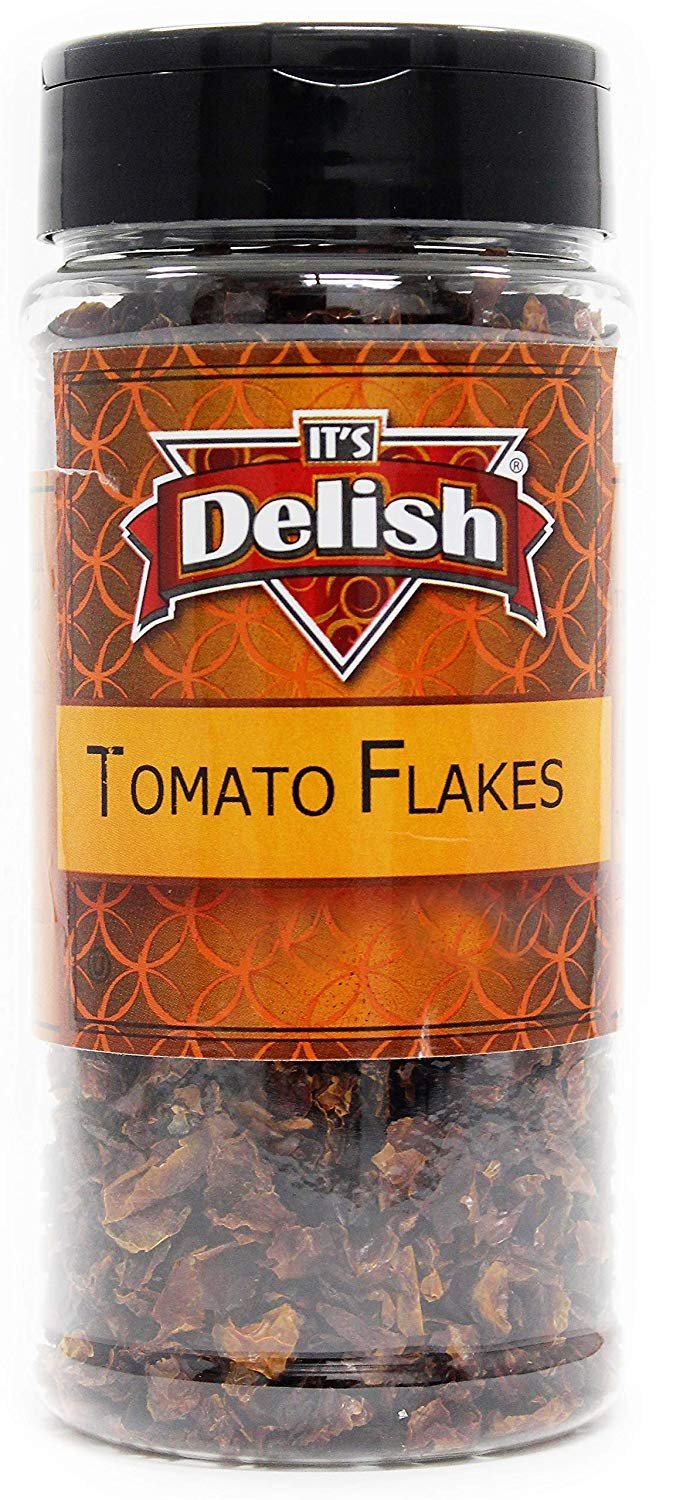 Dried Natural Tomato Flakes by Its Delish, Medium Jar
