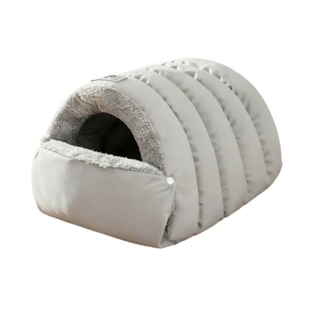 Cama cueva para gatos, nido para gatos lavable, grueso y suave para invierno, cama para mascotas para suministros para mascotas, S