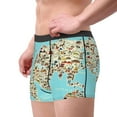 thumbnail image 4 of Bingfone World Travel Line Icons Map Men'S Underwear - Casual Stretch Boxer Briefs-Medium, 4 of 9
