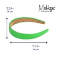 thumbnail image 6 of Motique Accessories 1 inch Vegan Leather Headband for Women and Girls (Kelly Green), 6 of 6