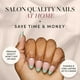 thumbnail image 2 of Press-On Nails Glamnetic Pistacho Creme Short Almond, 2 of 6