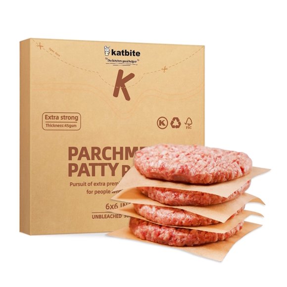 Patty Paper Katbite, 15 x 15 cm, 300 unidades, antiadherente y resistente