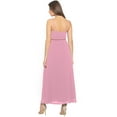 thumbnail image 3 of eloria Women's Long A-line Dress Party Wear Strip Dress Size: 2XL | Color: Baby Pink, 3 of 6