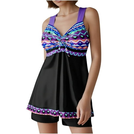 Zuesphe Womens Swimsuits 2 Piece Black Bikini Sets for Women Sexy Swimwear for Women Sexy Tankini Tops for Women Cheeky High Cut Cute Ribbed Clearance Sales