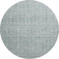 thumbnail image 2 of Addison Rugs Mayfield Premium Machine Washable Transitional Stripe Turquoise Round Rug, 8' x 8', 2 of 6