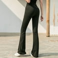thumbnail image 5 of Utoimkio Clearance Flare Yoga Pants for Women High Waisted Wide Leg Pants for Women Tummy Control Bell Bottom Workout Pants for Women, 5 of 7