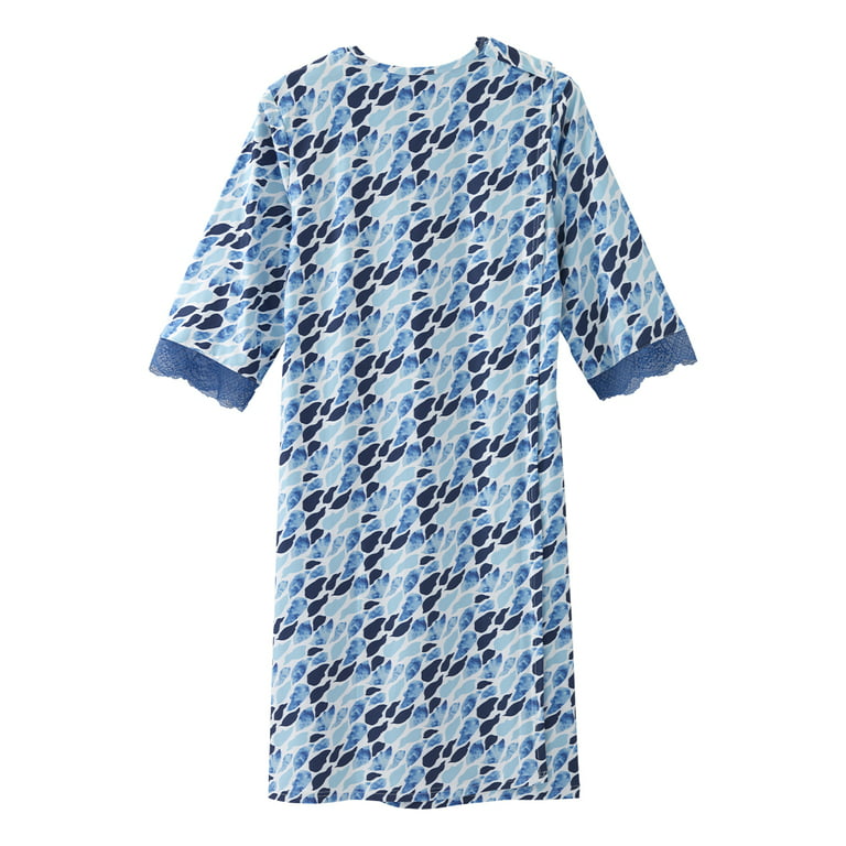 Women's No Peek Flannel Nightgown - Silverts