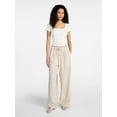 thumbnail image 2 of No Boundaries Pleated Trousers with Piping, 30" Inseam, Women's XXS-XXL, 2 of 5