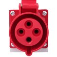 thumbnail image 4 of Conector De Enchufe Industrial Enchufe De Enchufe Equipo Eléctrico Enchufe Eléctrico 10Pcs Conector De Enchufe Industrial BEM-124 4 Agujeros IP44 Enchufe Impermeable 32A 380-415V ZAQW Electrical Plug, 4 of 8