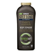 Gold Bond Ultimate Body Powder, Men's Essentials Refresh 360° with Menthol, 10 oz.