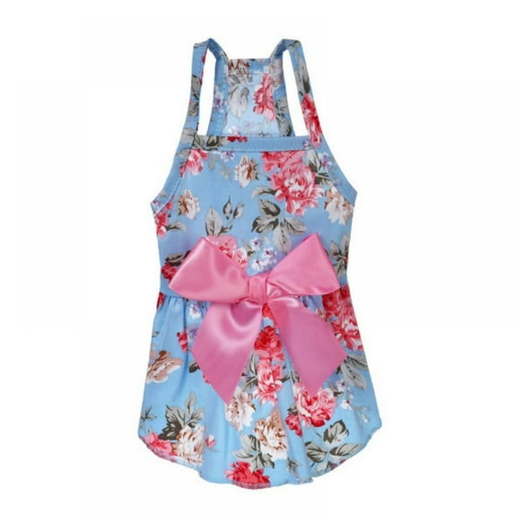Summer Cute Dog Small Floral Princess Dress Dog Dress For Dogs Skirt Princess Dog Wedding Dresses York Clothes For Dogs Pet Dress