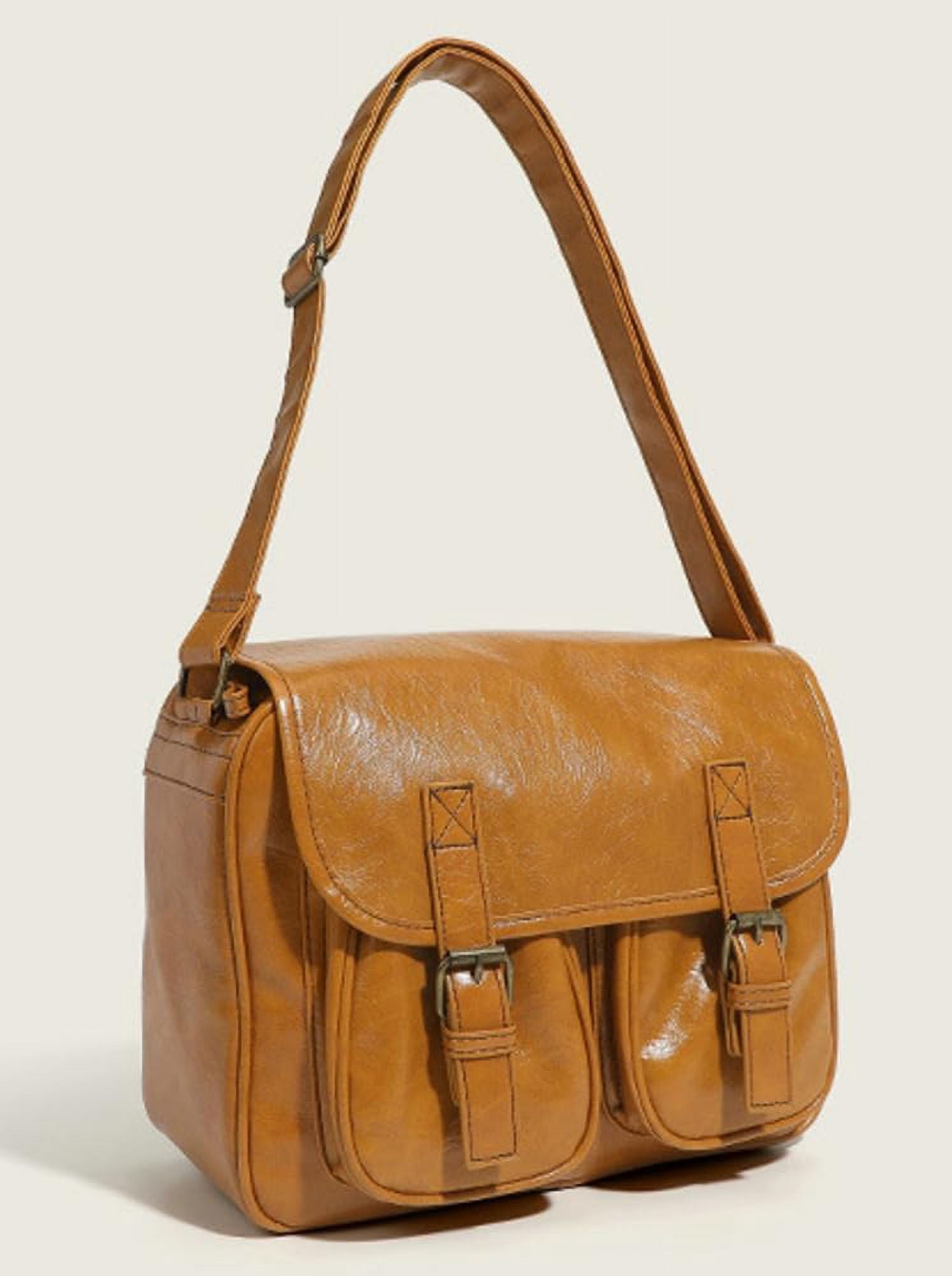 Municipal Crossbody Messenger Bag for Men Women Vintage Shoulder Bags Tote Purse Satchel Handbags with Adjustable Strap