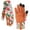 Orange, variant on topjuju Gardening Gloves for Women, Thorn Safe Garden Gloves, Puncture Resistant Ladies Work Floral Gloves for Rose Pruning, Cactus Handling, Thorn Proof Anti-Slip Flexible