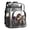 Cow print cowboy hat, variant on Dinosaur chicken meme 16'' Clear Backpack, Heavy Duty PVC Transparent Backpack, See Through Bookbag Multiple Pockets for Stadium,Travel