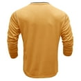 thumbnail image 5 of KaLI_store Long Sleeve Shirts for Men Mens Long Sleeve Tee Shirts Workout Running Shirts Gym Tops Yellow,XL, 5 of 5