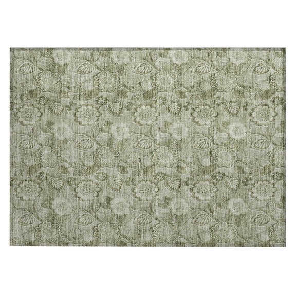 Dalyn Rugs Machine Washable Indoor/Outdoor Chantille Aloe 1'8" x 2'6" Rug