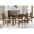 thumbnail image 6 of New Classic Furniture Pascal Wood Rectangular Dining Table in Walnut, 6 of 6