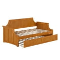thumbnail image 6 of AFI Cambridge Twin Wood Daybed with Twin Size Trundle, Light Toffee, 6 of 13