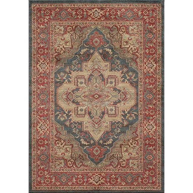 Momeni Ghazni 7'10" X 9'10" Traditional Rug in Navy