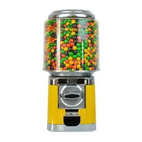 Loyalheartdy Desktop Vending Candy Machine Automatic Gumball Candy Dispenser for Kids Yellow