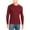 Cranberry Heather, variant on Club Room Mens Cotton Ribbed Crewneck Sweater