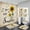 W-Sunflower, variant on 4 Pcs Bathroom Shower Curtain Set Red Rose Shower Curtain Bathroom Sets Valentine's Day Shower Curtain Sets with Rugs(Bath Mat,U Shape and Toilet Lid Cover Mat) and 12 Hooks