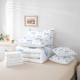 thumbnail image 6 of Castle Fairy Blue Bow Knot Twin Bedding Sets,Love Heart Print Bedding Comforter Set, 6 of 8