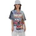 thumbnail image 4 of Santa is Coming Schnauzer Merry Christmas Xmas Noel Truck Tree Hawaiian Shirt Breathable Summer Unisex Merch Miniature Schnauzer Dog Lover - 02023, 4 of 6