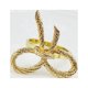 thumbnail image 5 of 24 Piezas Anillo de Servilleta de Oro Simple Mariposa Pajarita Servilleta Hebilla Hotel Restaurante Anillo de Tela de Boca Anillo de Servilleta de Metal, 5 of 5