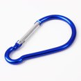 thumbnail image 5 of 5 Pcs Outdoors Camp Aluminum Alloy Clip Hook Carabiner Blue Silver Tone Red 4", 5 of 7