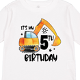 thumbnail image 4 of Inktastic Construction Truck It's My 5th Birthday Boys or Girls Long Sleeve Toddler T-Shirt, 4 of 5