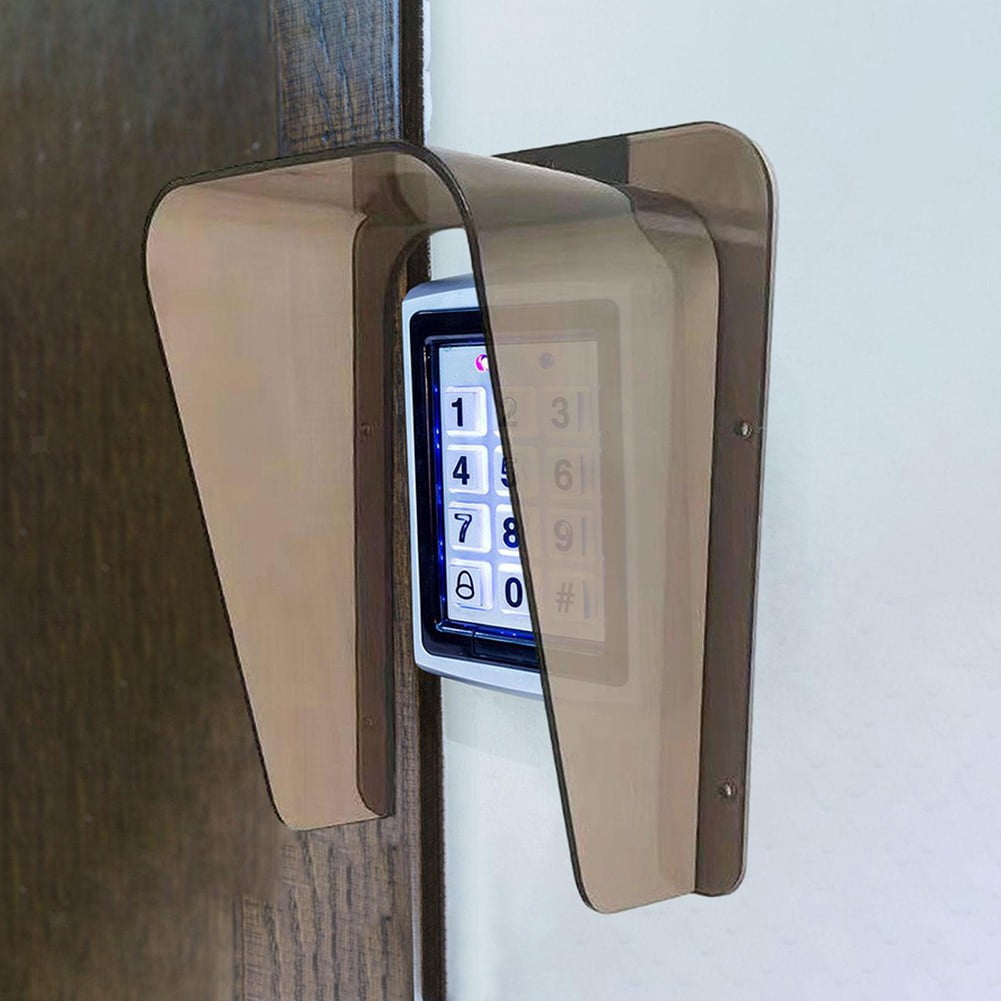 Doorbell Rain Cover Doorbell Shield For Door Phone Intercom Bell Button Transparent Smile Home