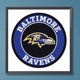 thumbnail image 1 of Cuadros Decorativos Pintura de diamante 5D DIY Taladro redondo completo Decoración de los Cuervos de Baltimore (B6994) Wdftyju embutido en tela, 1 of 7