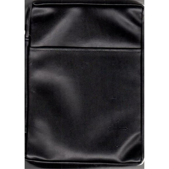 Swanson Christian Supply 199290 Imitation Leather-Cross Bible Cover, Black - Extra Large