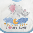 thumbnail image 4 of Inktastic I Love My Aunt Elephant Family Boys or Girls Baby Bib, 4 of 4