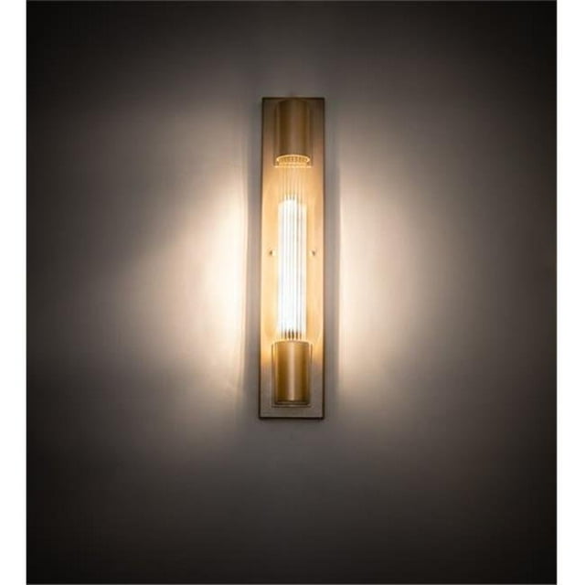 Meyda 212469 Applique Murale à Pipette Cilindro de 4,5 Pouces - Beige