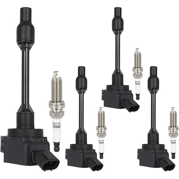 Ignition Coil Packs & Iridium Spark Plugs Fit 2018-2020 for Toyota Camry 2019-2021 for Toyota Corolla 2019 for Toyota RAV4 2019 for Lexus UX200, Set of 4, 9091902276 UF848
