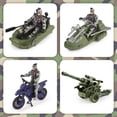 thumbnail image 3 of Set de juguetes DeAO para vehículos militares, barco de combate, helicóptero, tanque, 3 of 7